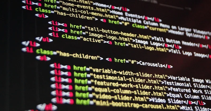 La structure HTML d'une page d'accueil de site vitrine